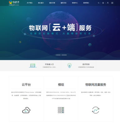 日海物联网站开发由卓越迈创制作完成